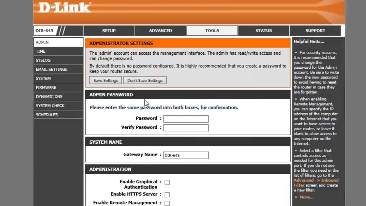 dlink router setup